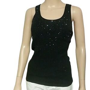 Love Rocks beaded tank top M
